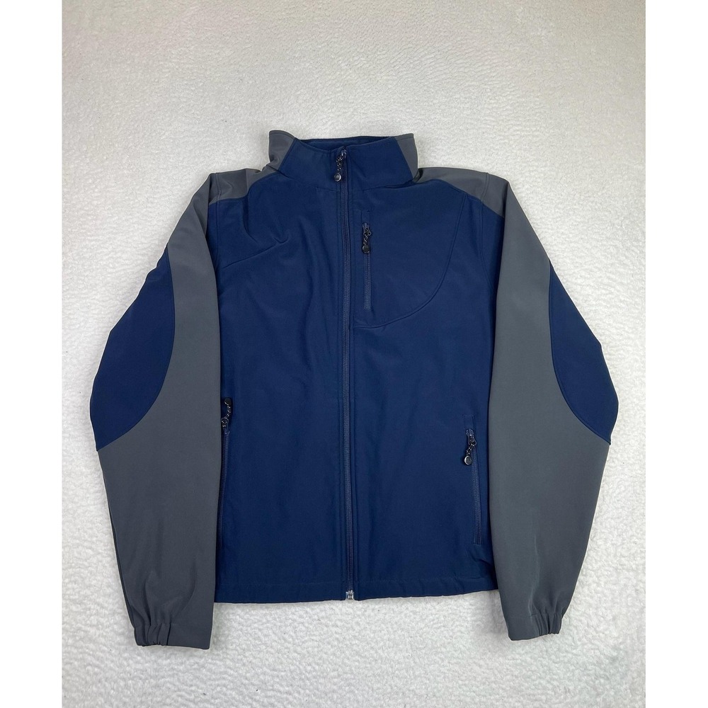 Black Diamond Jacket Womens Medium Blue Softshell Full Zip Fleece Lined Outdoor